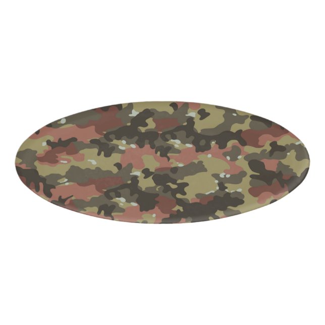 Brown Camo Texture Name Tag (Front)