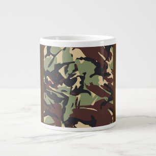 Brown Camou  Large Coffee Mug