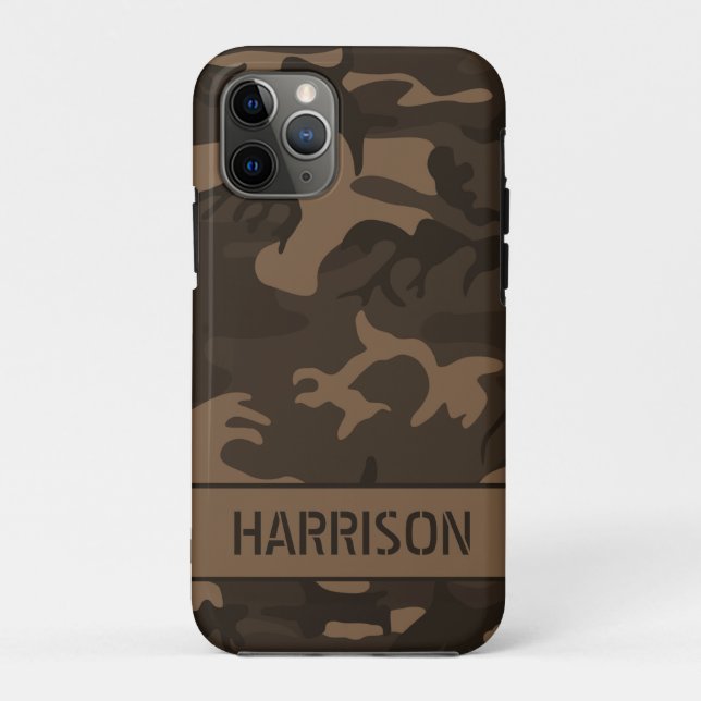 Brown Camouflage Case-Mate iPhone Case (Back)