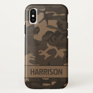 Brown Camouflage iPhone XS Case
