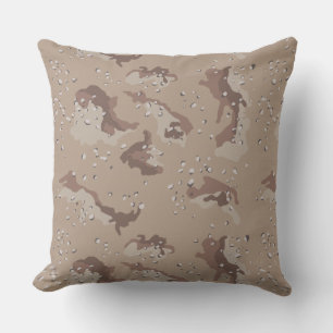 Brown Camouflage Pattern Cushion