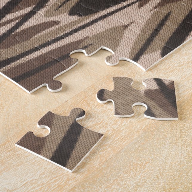 Brown Camouflage Pattern Jigsaw Puzzle (Side)