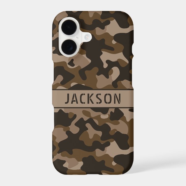 Brown Camouflage Personalized  (Back)