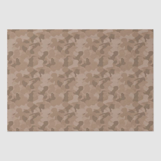Brown Camouflage Tissue Paper (Front)