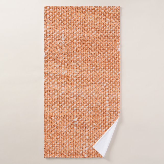 Brown canvas fabric for background, linen texture  bath towel (Bath Towel)