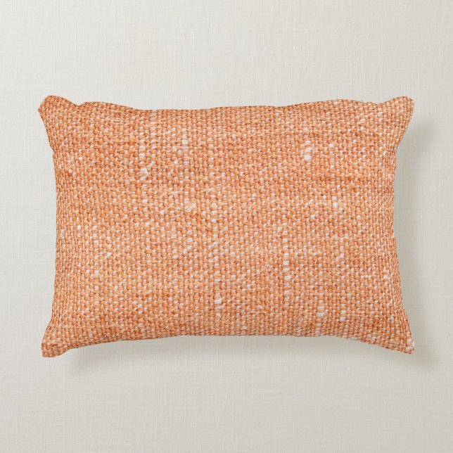 Brown canvas fabric for background, linen texture  decorative cushion (Front)