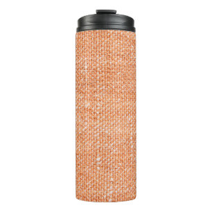 Brown canvas fabric for background, linen texture thermal tumbler
