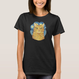 Brown Cat oil painted for Cats T-Shirt