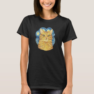 Brown Cat oil painted for Cats T-Shirt