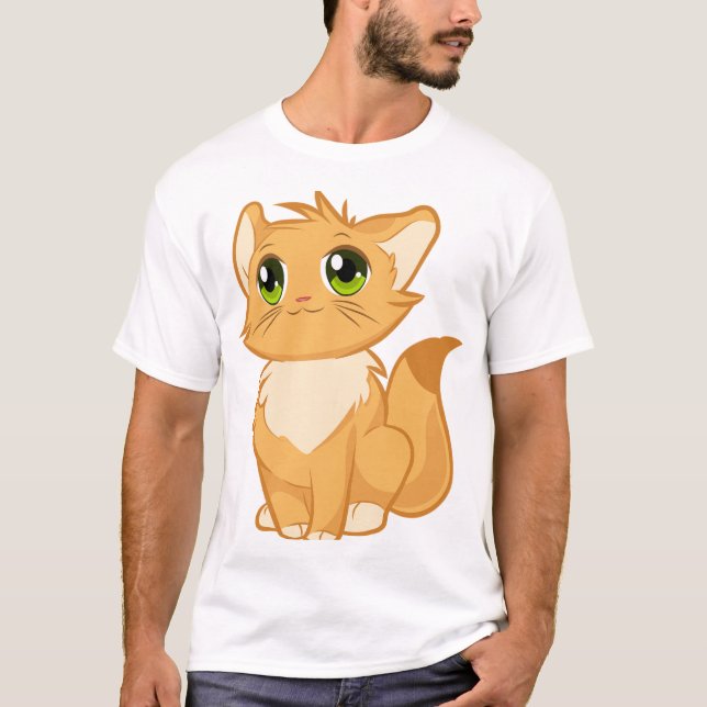 brown cat T-Shirt (Front)