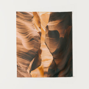 Brown cave under clear sky tapestry