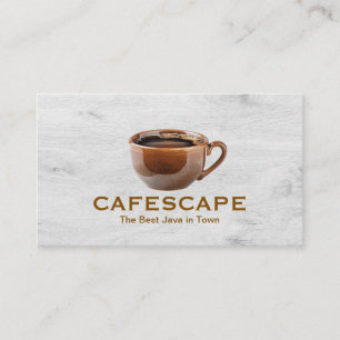 Brown Ceramic Mug of Coffee Loyalty Card