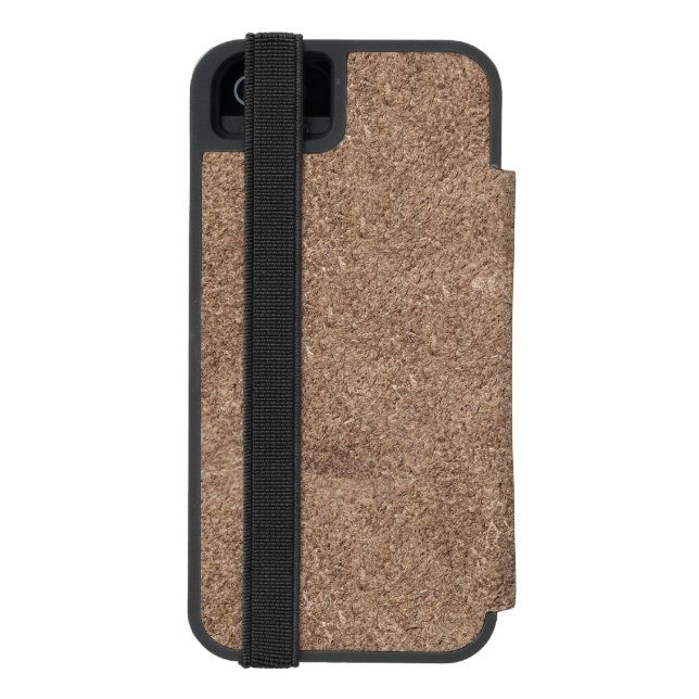 Brown Chamois Texture Print Incipio iPhone Wallet Case (Folio Back)