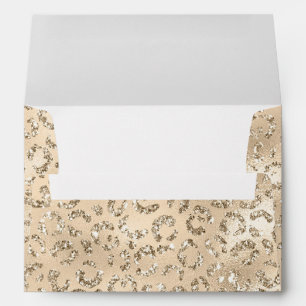 Brown Cheetah Leopard Skin Print Pattern Animal Envelope