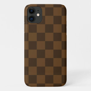 Brown Chequerboard iPhone 11 Case