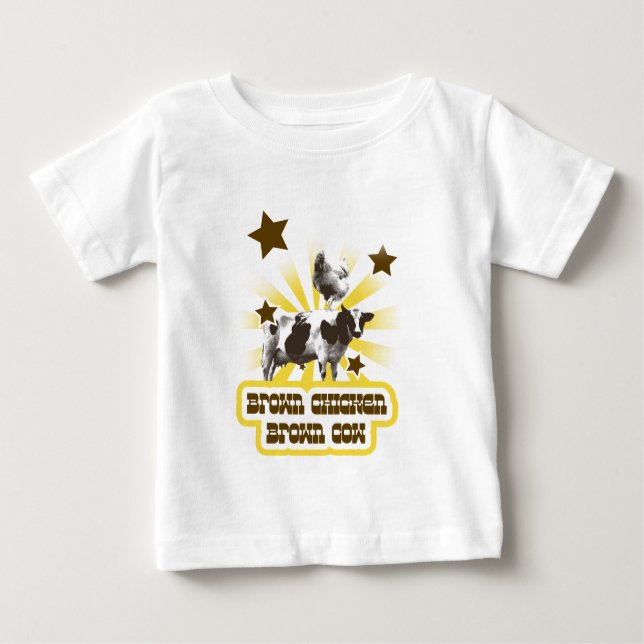 Brown Chicken Brown Cow 2 Baby T-Shirt (Front)