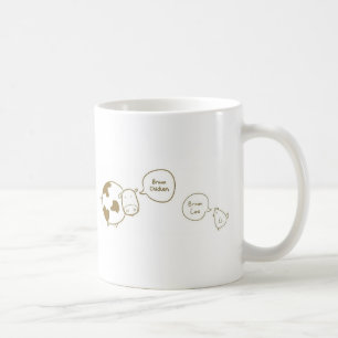 brown chicken brown cow coffee mug