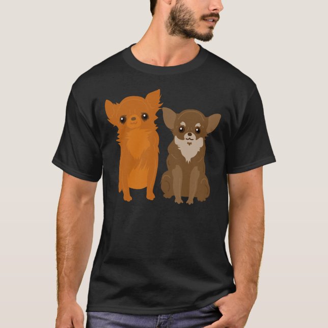 Brown Chihuahuas T-Shirt (Front)