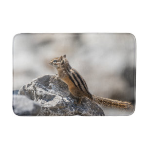 Brown Chipmunk Wildlife Photography Bath Mat