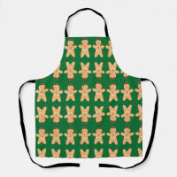 Brown Chocolate Ginger Bread Green Background