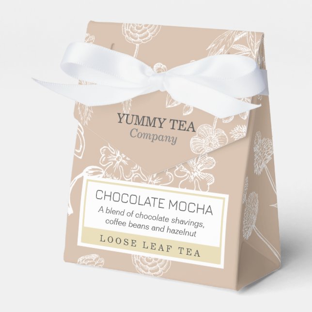 Brown Chocolate - Loose Leaf Tea Packaging Box (Front Side)