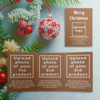 Brown | Christmas | Business Trifold Card