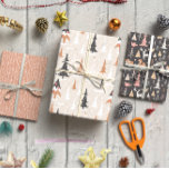 Brown Christmas Modern trees set of 3  Wrapping Paper Sheet<br><div class="desc">Introducing the "Brown Christmas Modern Trees Set of 3 Wrapping Paper Sheet" from our Zazzle store! This elegant and contemporary wrapping paper design features a set of three sheets adorned with stylish brown Christmas trees, perfect for adding a sophisticated touch to your holiday gifts. Each sheet is crafted with high-quality...</div>
