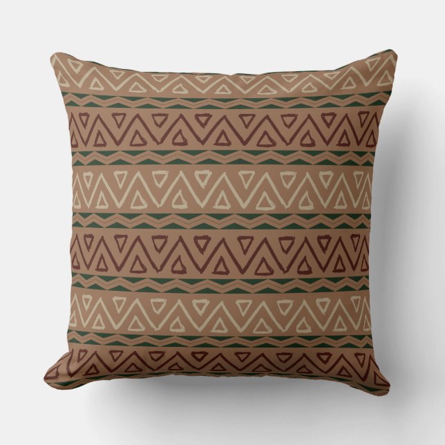 Brown Christmas Patterns  Cushion (Front)