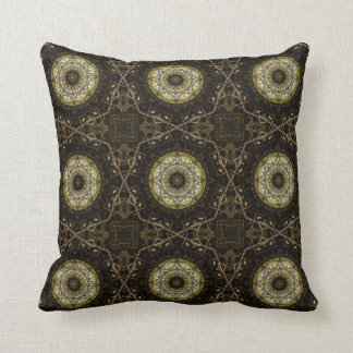 Brown Circle Pattern Cushion