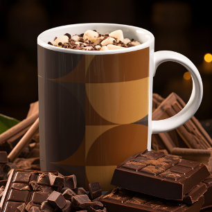 Brown Circles Coffee Mug