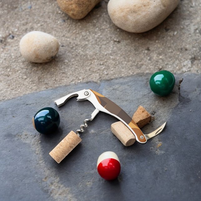 Brown Circles  Corkscrew (Corkscrew Bottle Opener)