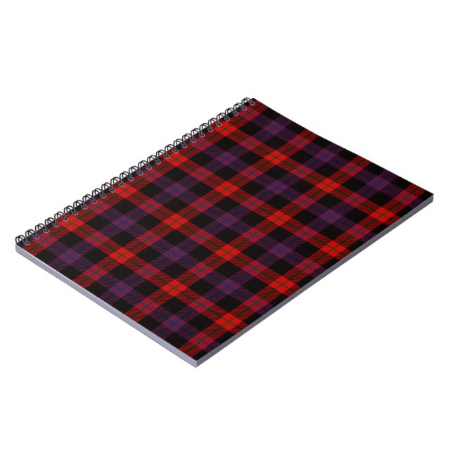 Brown Clan Tartan Pattern Notebook (Left Side)