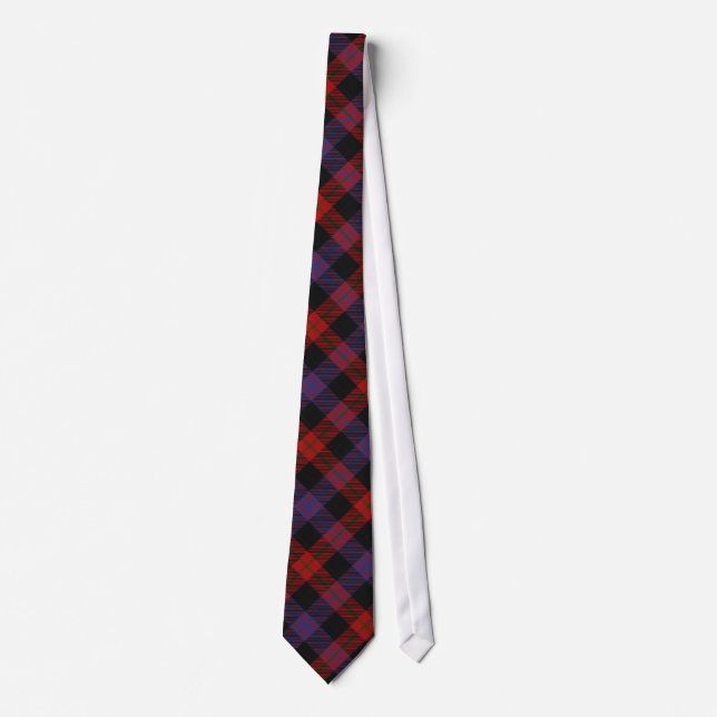 Brown Clan Tartan Tie (Front)