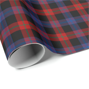 Brown Clan Tartan Wrapping Paper