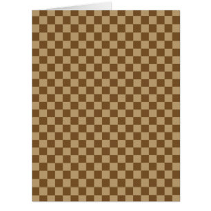 Brown Classic Chequerboard by Shirley Taylor