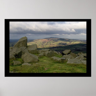 Brown Clee from Clee Hill. Poster by cARTerART
