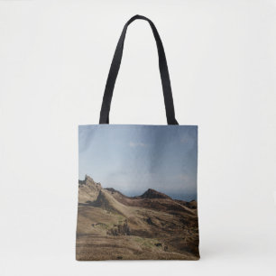 BROWN CLIFF DURING DAYTIME TOTE BAG