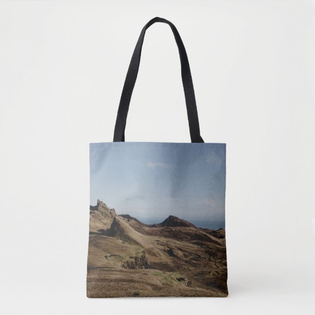 BROWN CLIFF DURING DAYTIME TOTE BAG (Front)