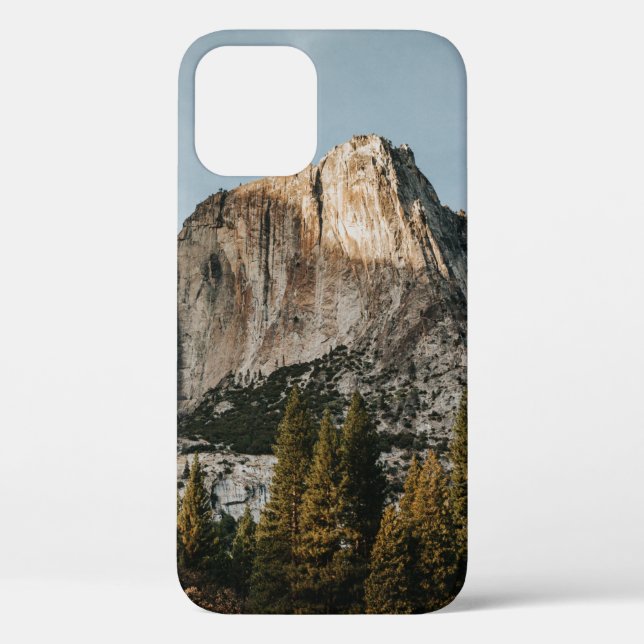 BROWN CLIFF NEAR TREES UNDER BLUE SKY Case-Mate iPhone CASE (Back)