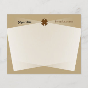 Brown Clover Ribbon by Kenneth Yoncich Flyer