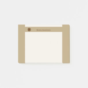 Brown Clover Ribbon by Kenneth Yoncich Post-it Notes