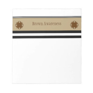Brown Clover Ribbon Notepad