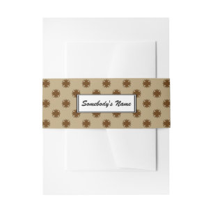 Brown Clover Ribbon (Pers) by Kenneth Yoncich Invitation Belly Band
