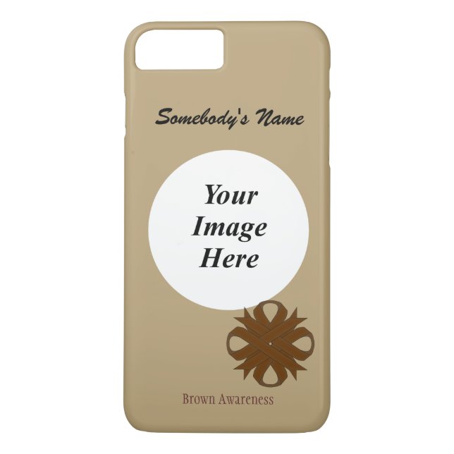 Brown Clover Ribbon Tmpl by Kenneth Yoncich Case-Mate iPhone Case (Back)