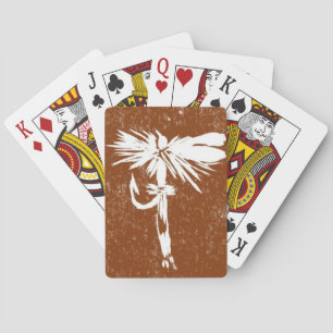 "Brown Coachman" dry fly, fly fishing, fly tying P Playing Cards