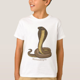 Brown cobra snake illustration  T-Shirt