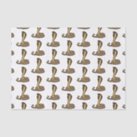Brown cobra snake illustration 