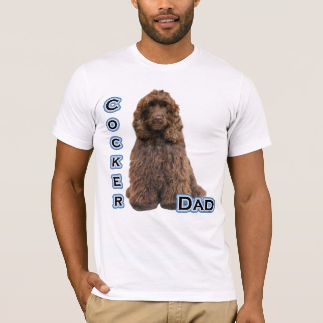 Brown Cocker Spaniel Dad 4 T-Shirt (Front)