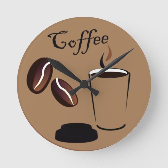 Brown Coffee Clock (Front)