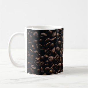 Brown coffee seeds mug